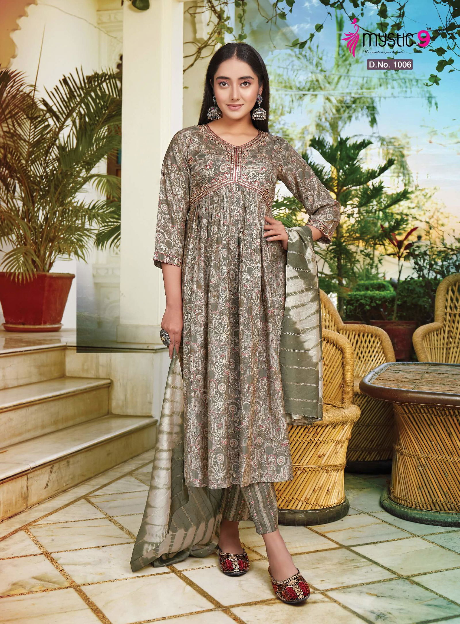 Monalisha Vol 2 By Mystic 9 Roman Silk Printed Kurti With Bottom Dupatta Wholesale Clothing Suppliers In India
